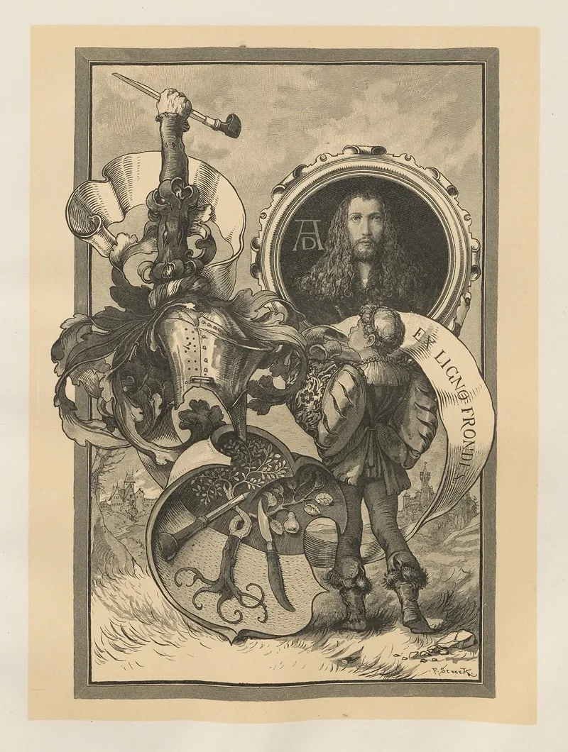 Allegories And Emblems Pl 165 by Albert Ilg - Canvas Print