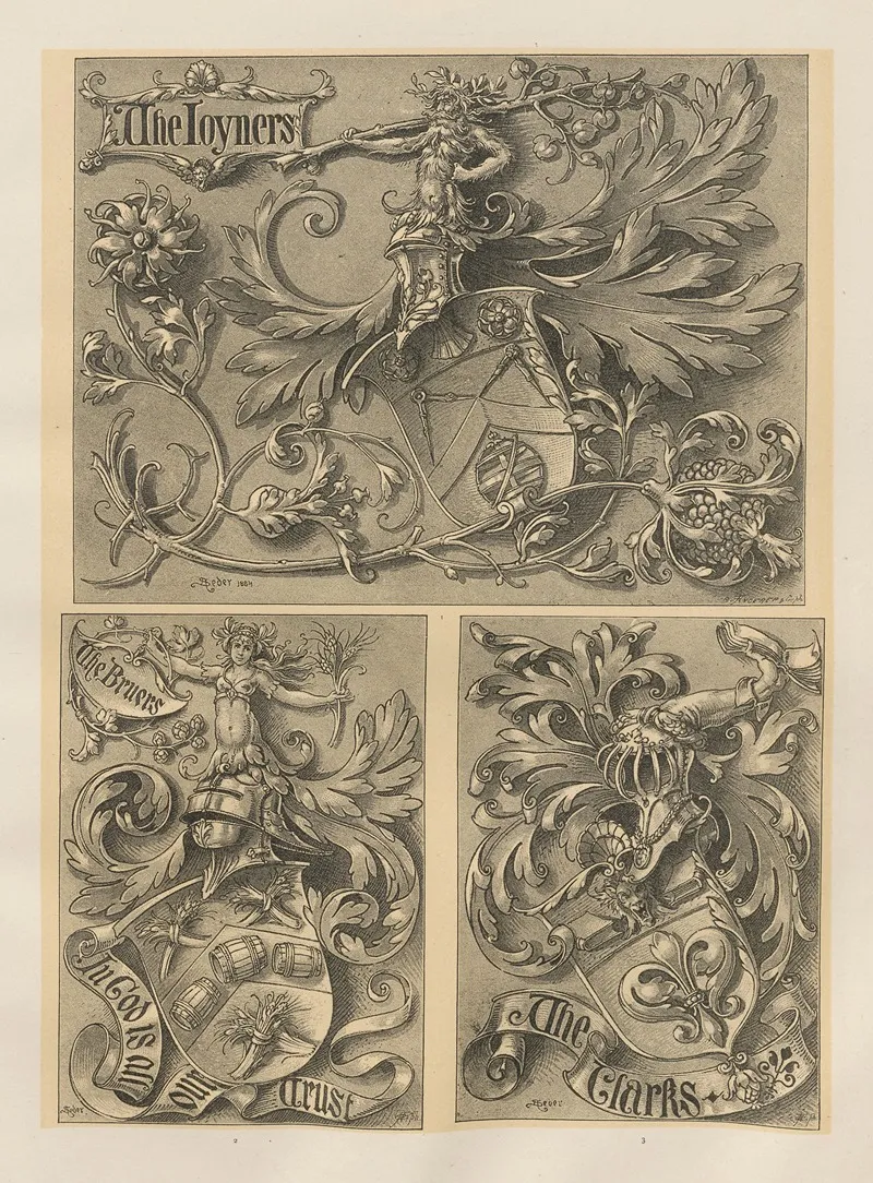 Allegories And Emblems Pl 166 by Albert Ilg - Canvas Print