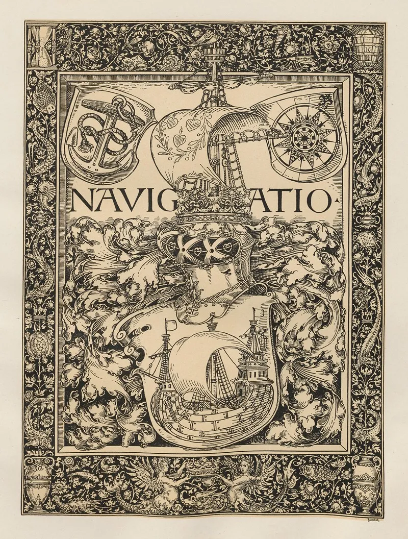 Allegories And Emblems Pl 168 by Albert Ilg - Canvas Print