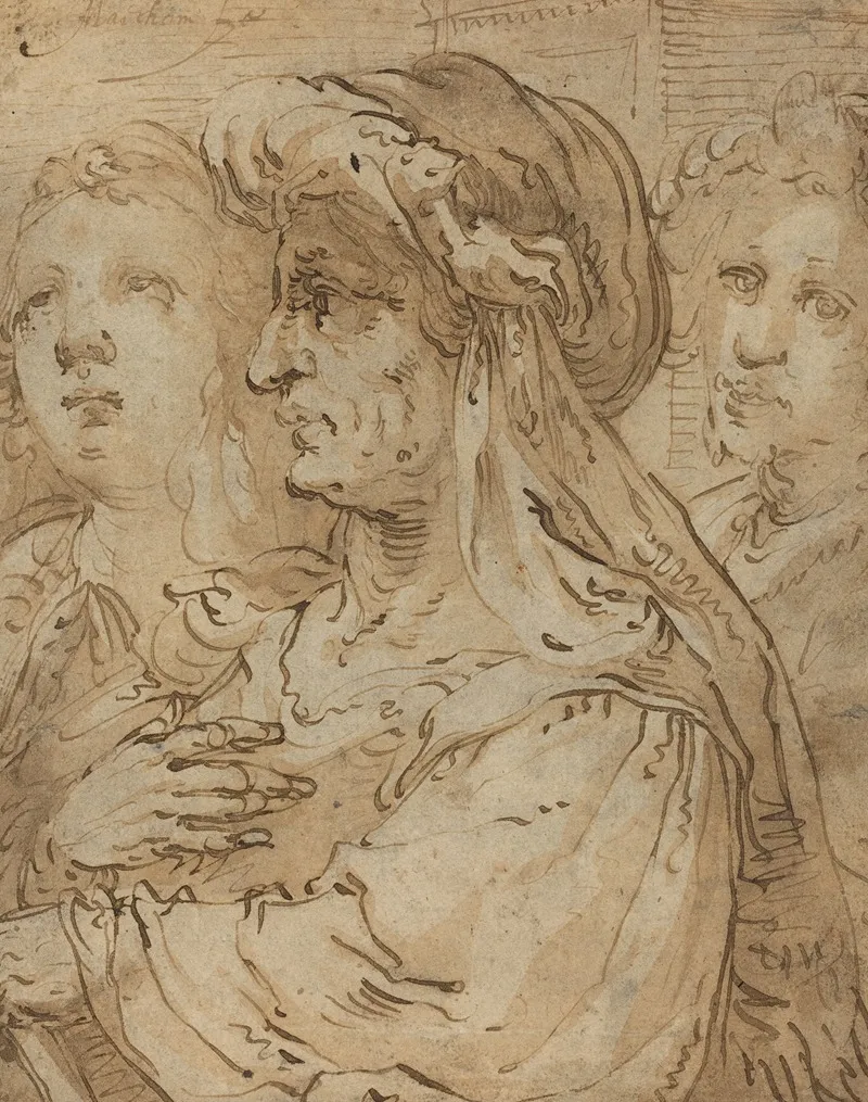 Allegory Of Age by Jacob Matham - Canvas Print