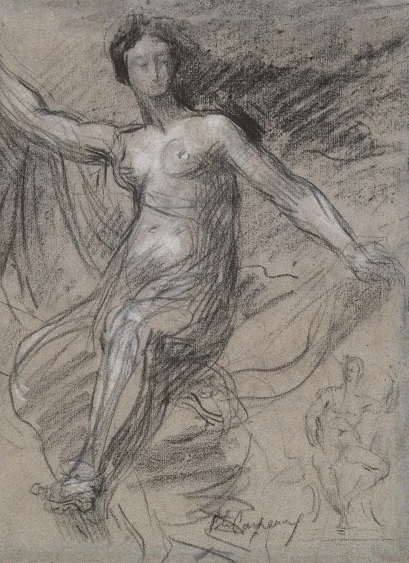 Allegory Of France La France Sous Les Traits Dune Nymph Study For France Enlightening The World And Protecting Agriculture And Science