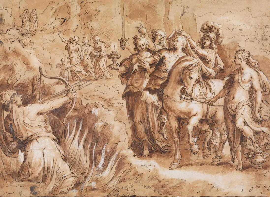 Allegory Of The Course Of Human Life Choosing Virtue