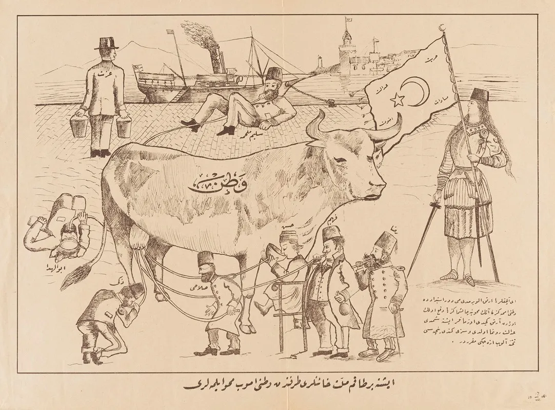 Allegory Of Turkey As The Milked Cow