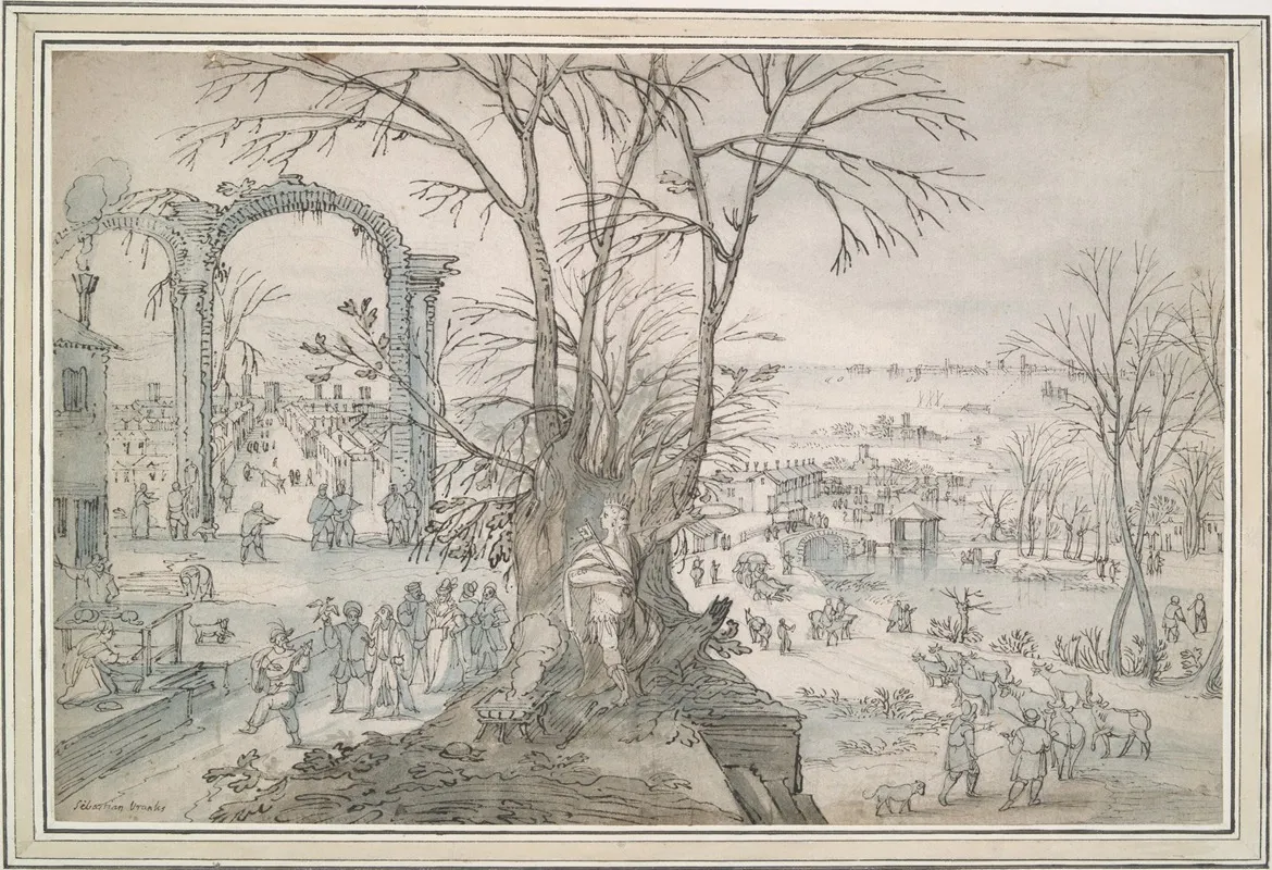 Allegory Of Winter 4 by Lodewijk Toeput - Canvas Print