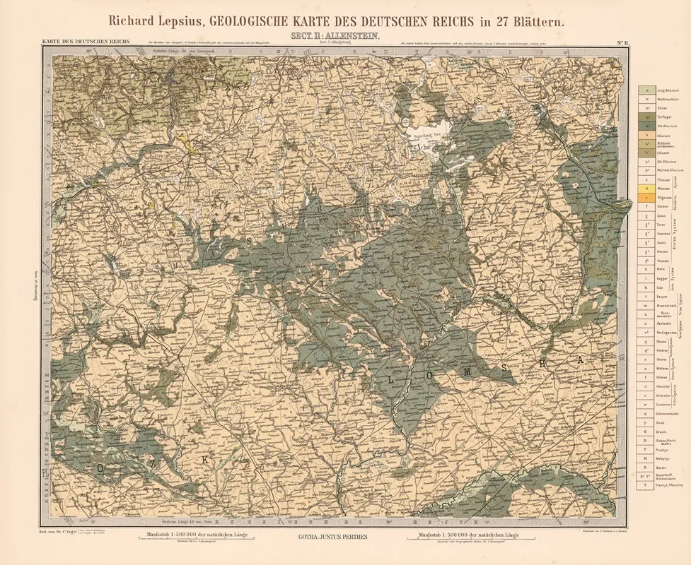 Allenstein by F. Stiebritz - Canvas Print