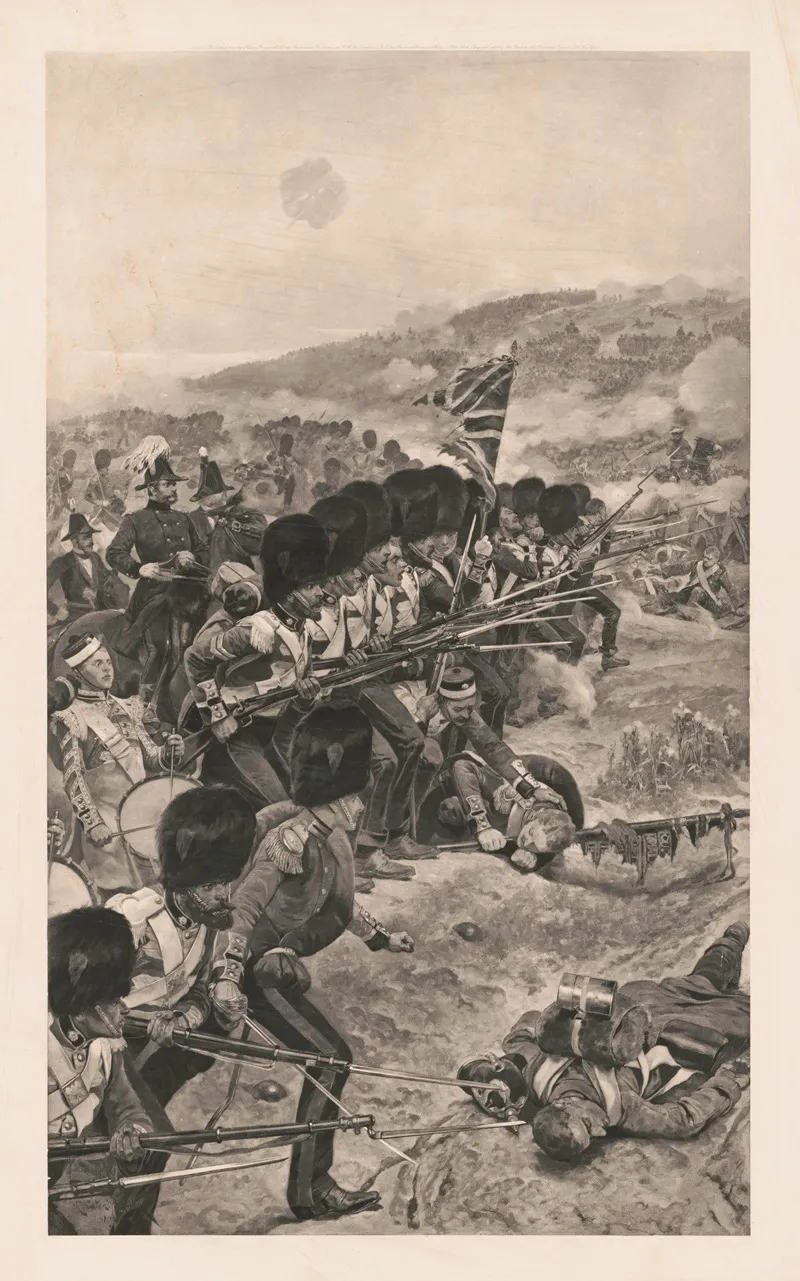 Alma Storming The Great Redoubt by Richard Caton Woodville - Canvas Print