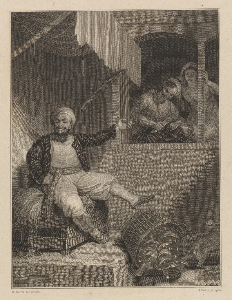 Alnaschars Vision by Robert Smirke - Canvas Print