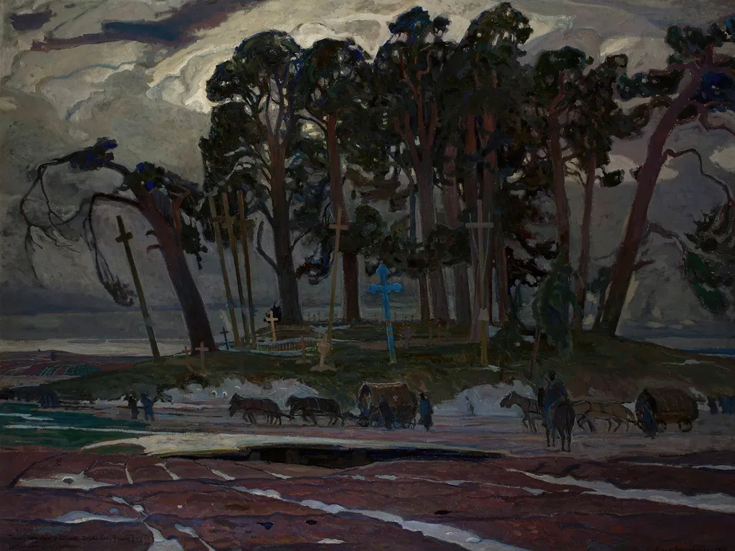 Along The Old Route Of Our Forefathers by Henryk Szczygliński - Canvas Print