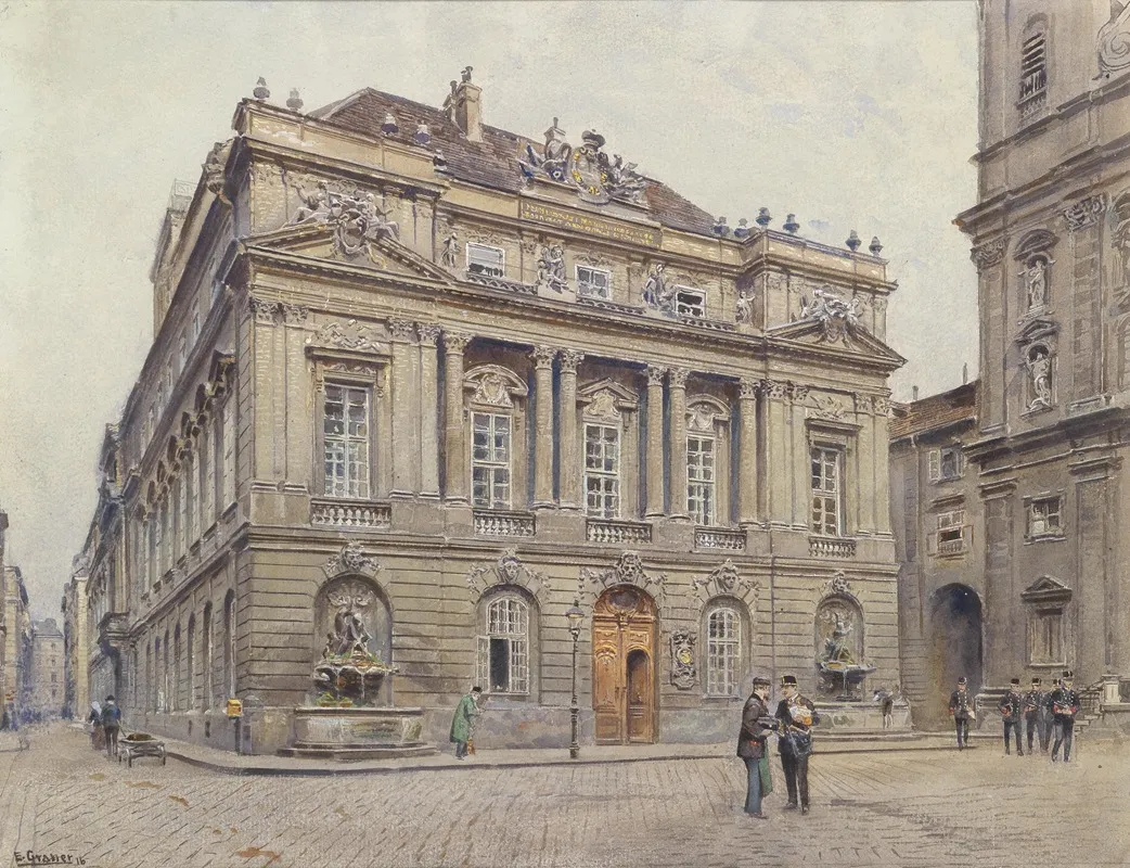 Alte Universitat Wien by Ernst Graner - Canvas Print