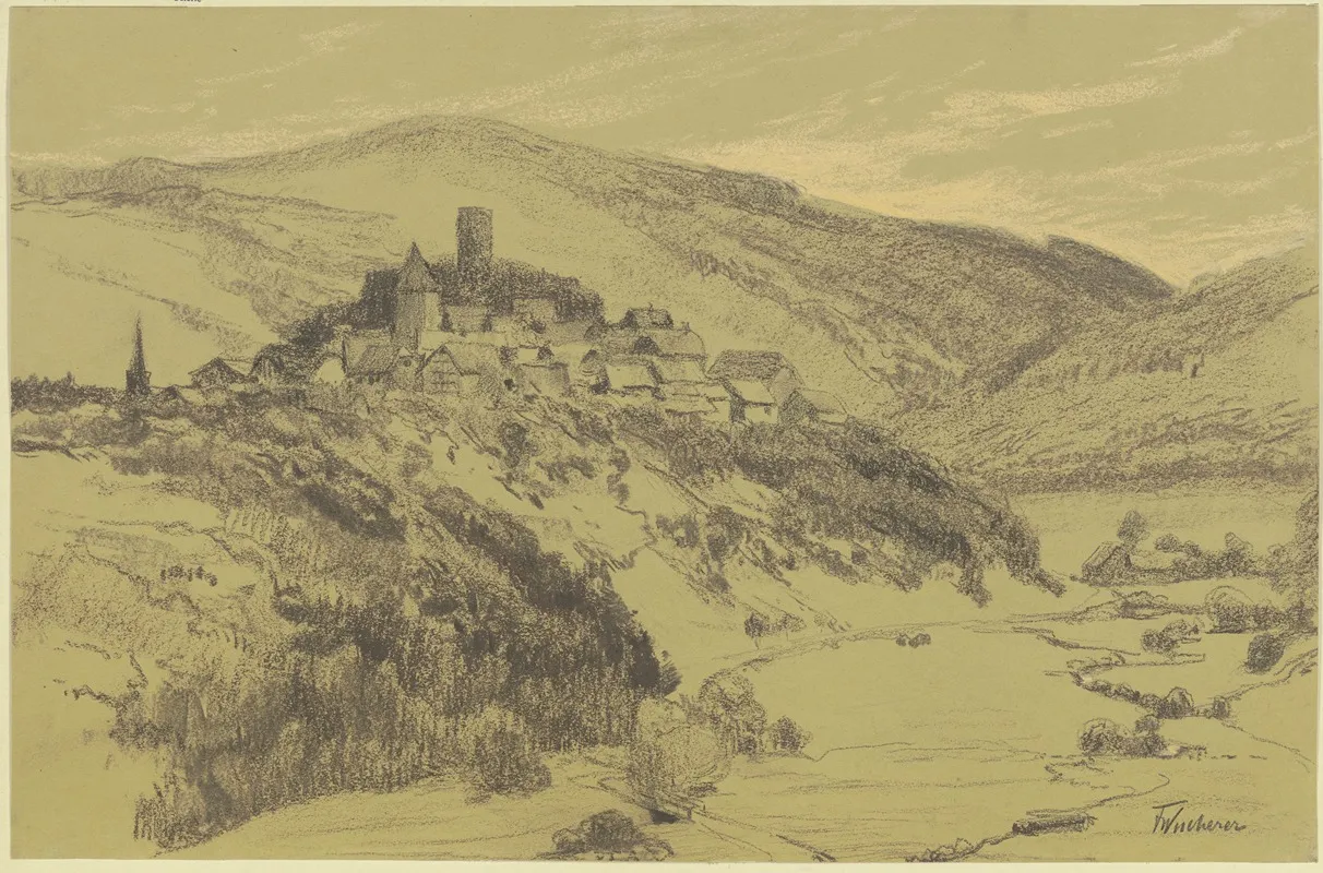 Altweilnau by Fritz Wucherer - Canvas Print