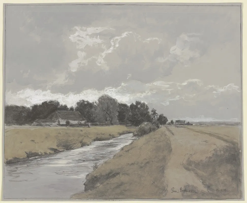Am Gerner Kanal by Philipp Röth - Canvas Print