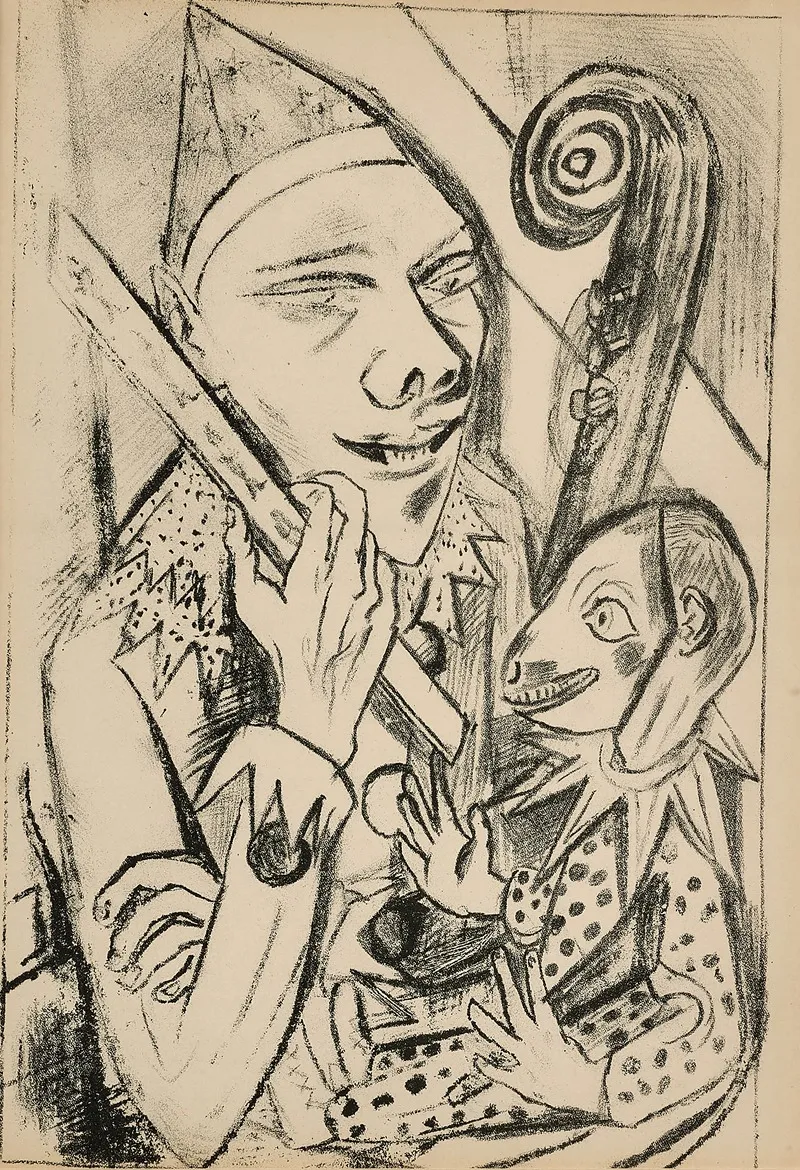 Am Klavier 2 by Max Beckmann - Canvas Print