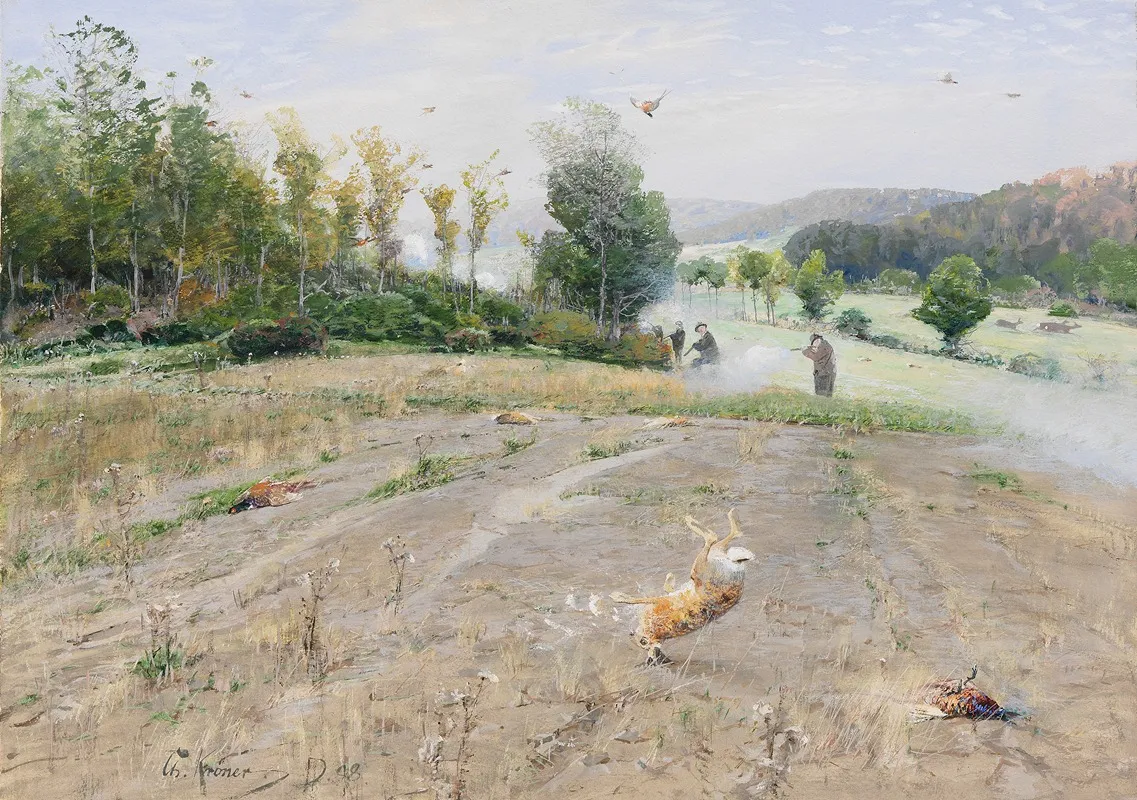 Am Schluss Des Treibens by Christian Kröner - Canvas Print