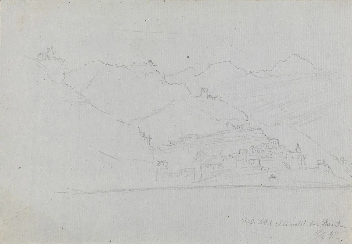 Amalfi Sett Fra Sjoen