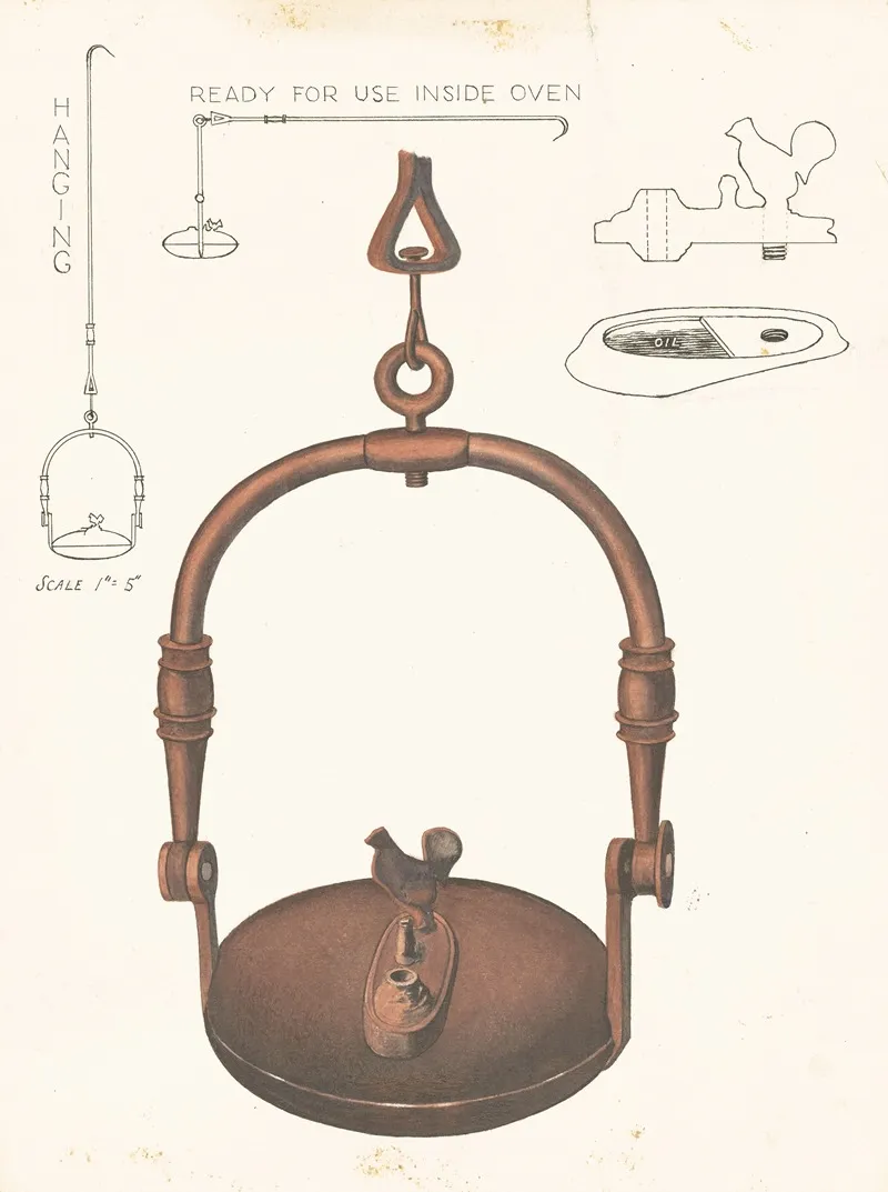 Amana Bakers Oven Lamp by Frank Eiseman - Canvas Print