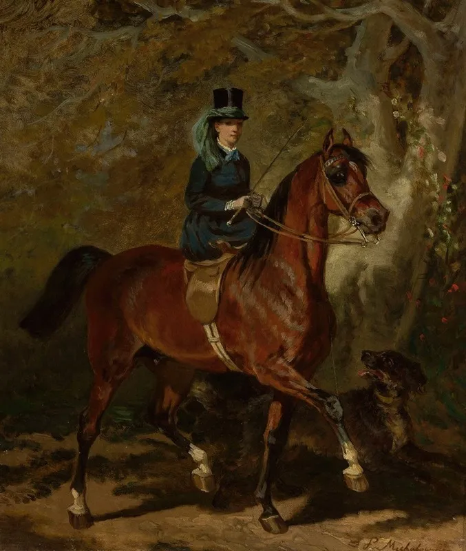 Amazon Woman 2 by Juliusz Kossak - Canvas Print