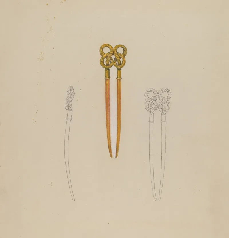 Amber Hairpin