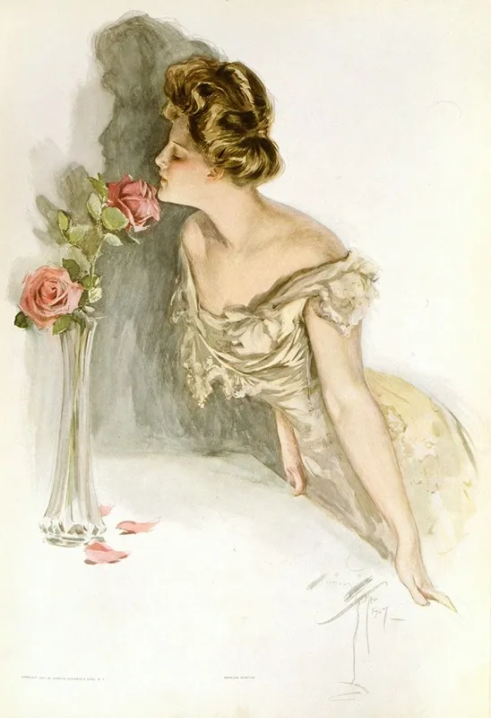 American Beauties by Harrison Fisher - Canvas Print