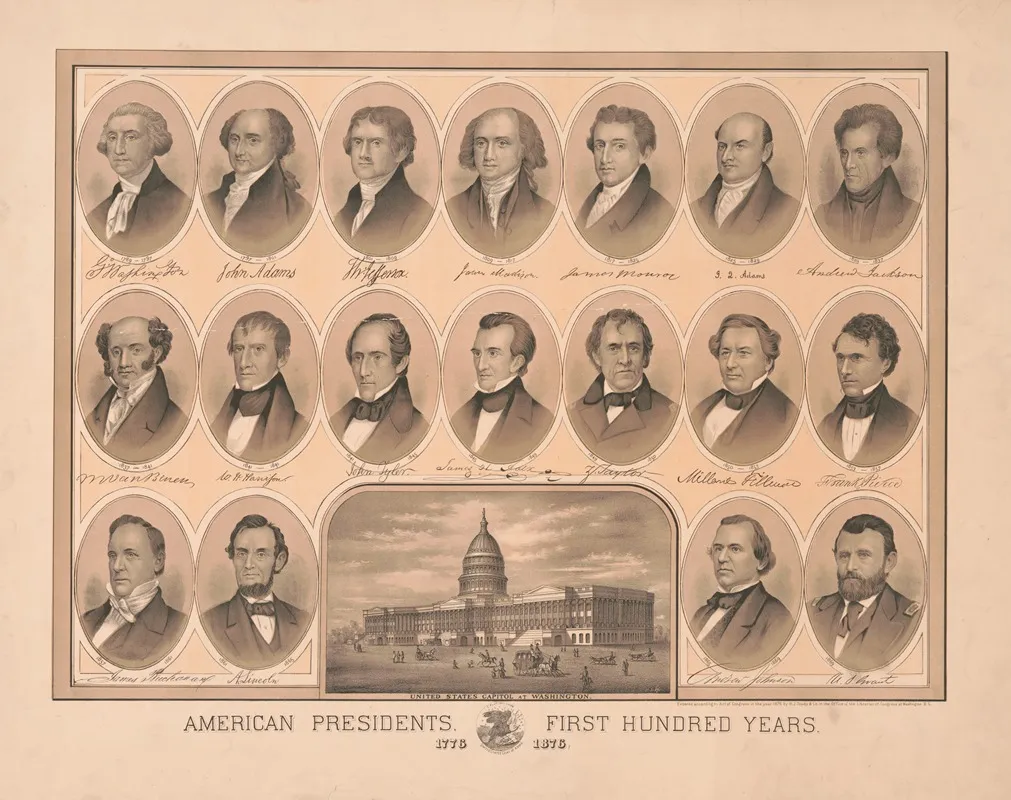 American Presidents First Hundred Years 1776 1876