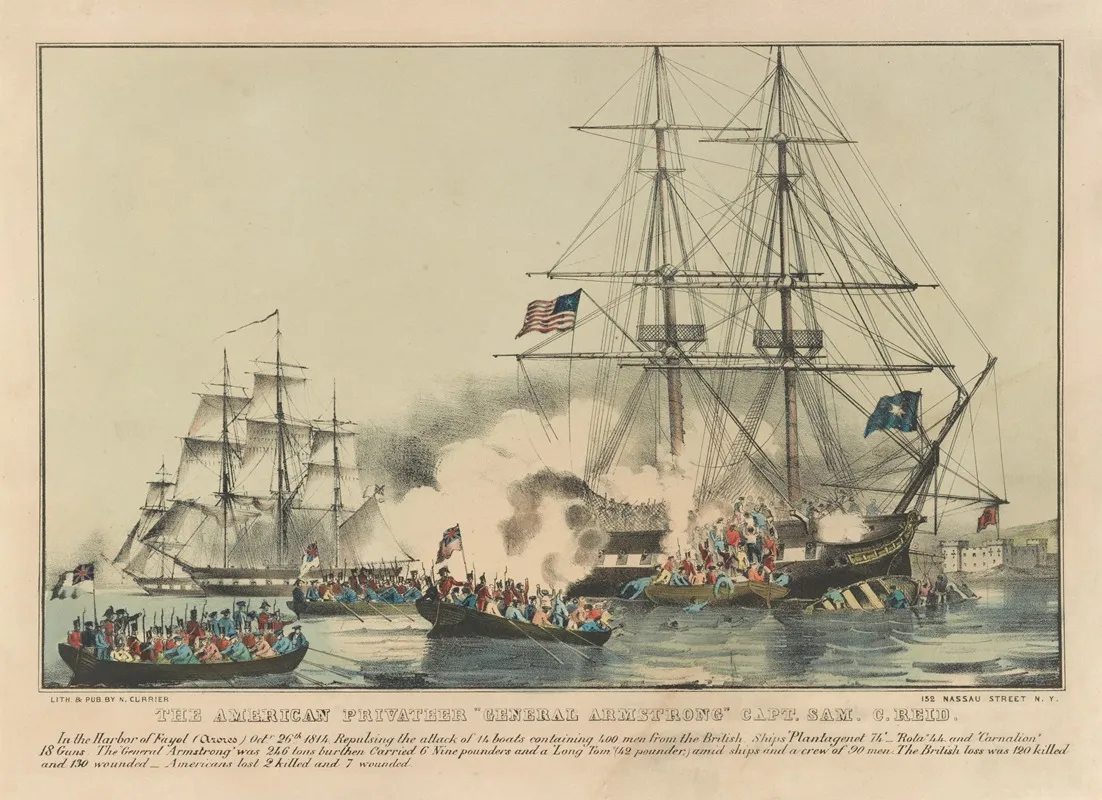 American Privateer General Armstrong Capt Sam C Reid