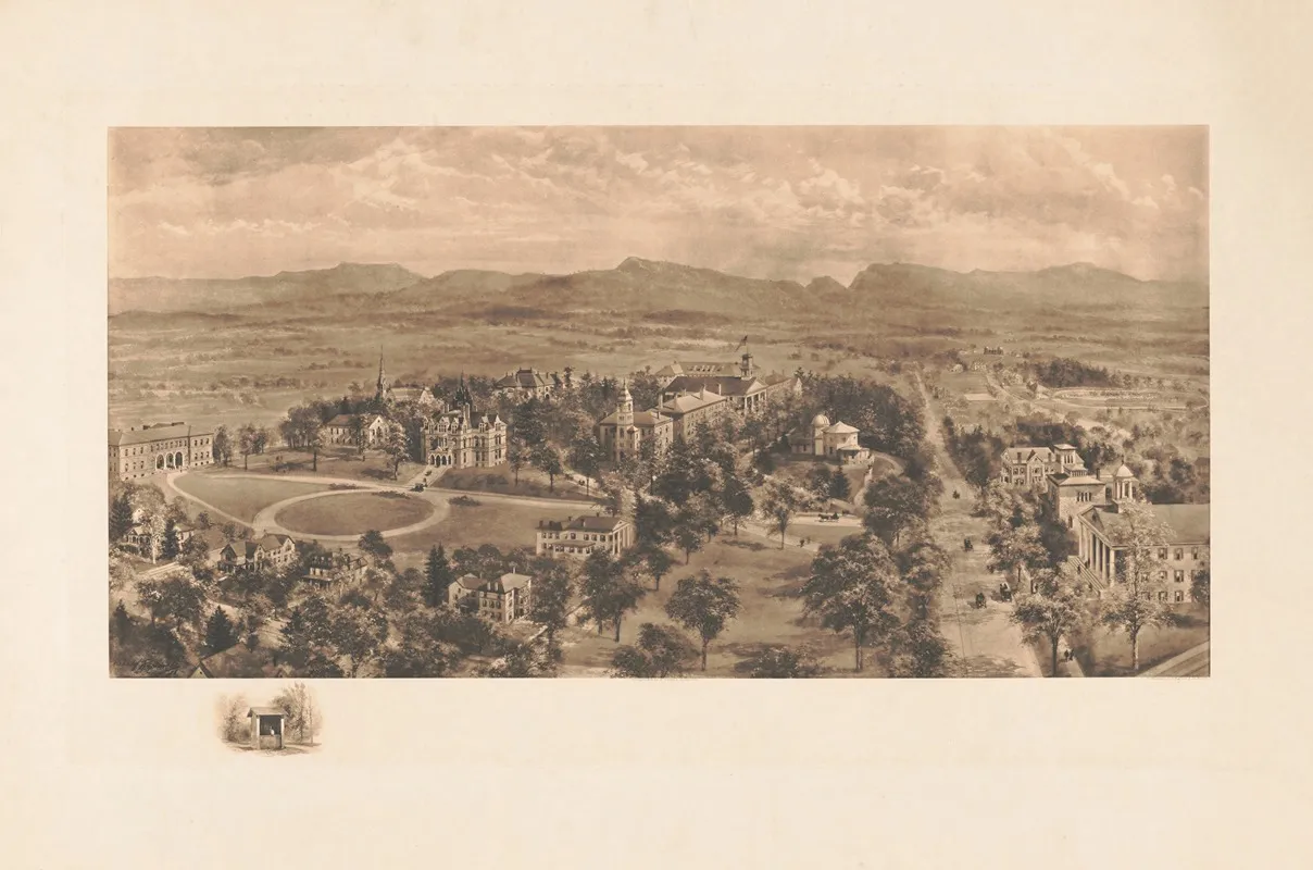 Amherst College by Richard Rummell - Canvas Print