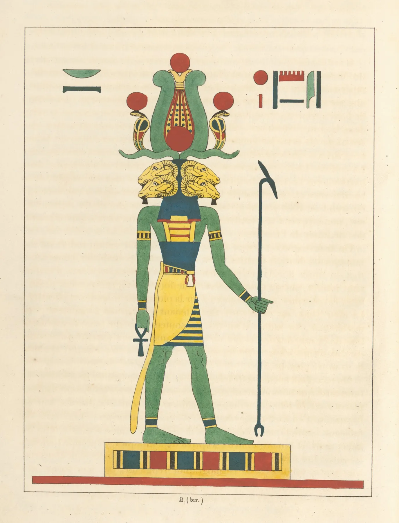 Amon Ra Amon Lesprit Des Quatre Elements Lame Du Monde Materiel 2 by Léon-Jean-Joseph Dubois - Canvas Print
