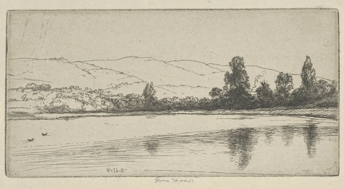 Among The Hills by Ernest Haskell - Canvas Print