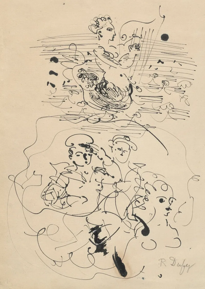 Amphitrite 6 by Raoul Dufy - Canvas Print