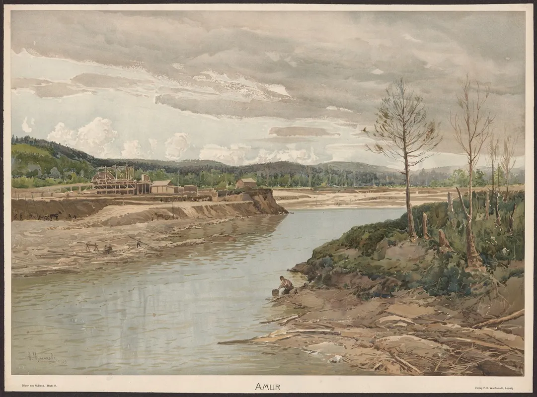 Amur by Arkadi Afanasyevich Chumakov - Canvas Print