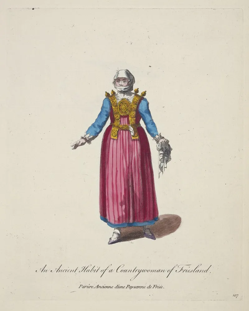 An Ancient Habit Of A Countrywoman Of Friesland Parure Ancienne Dune Paysanne De Frise 2