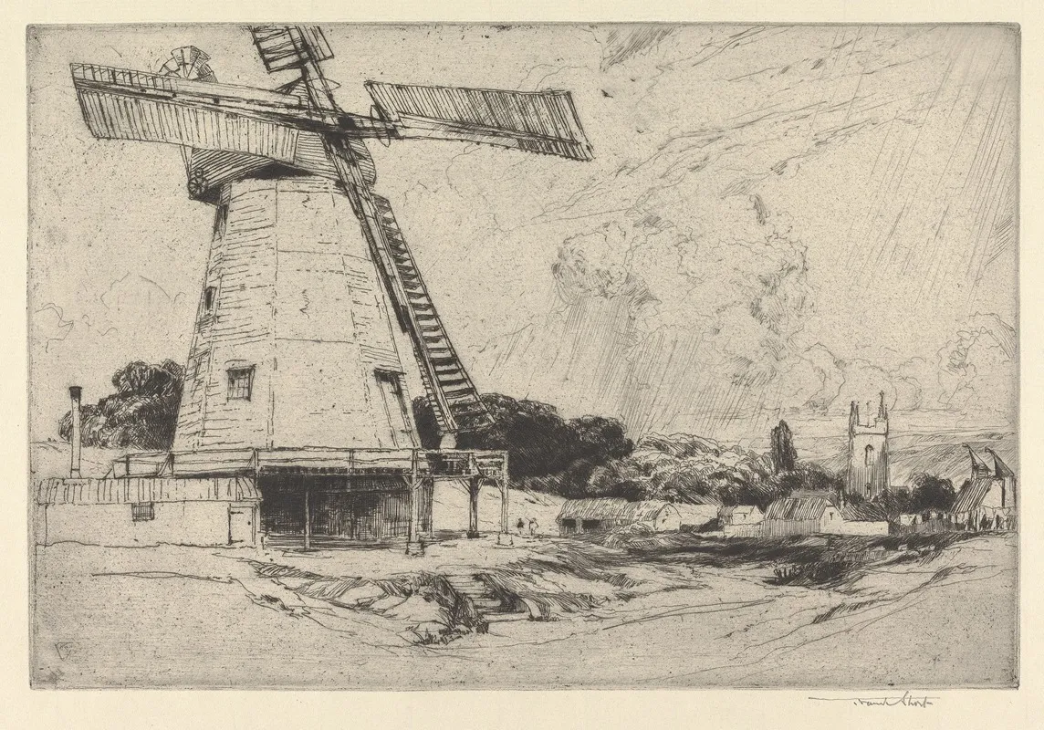 An April Day In Kent by Sir Frank Short - Canvas Print