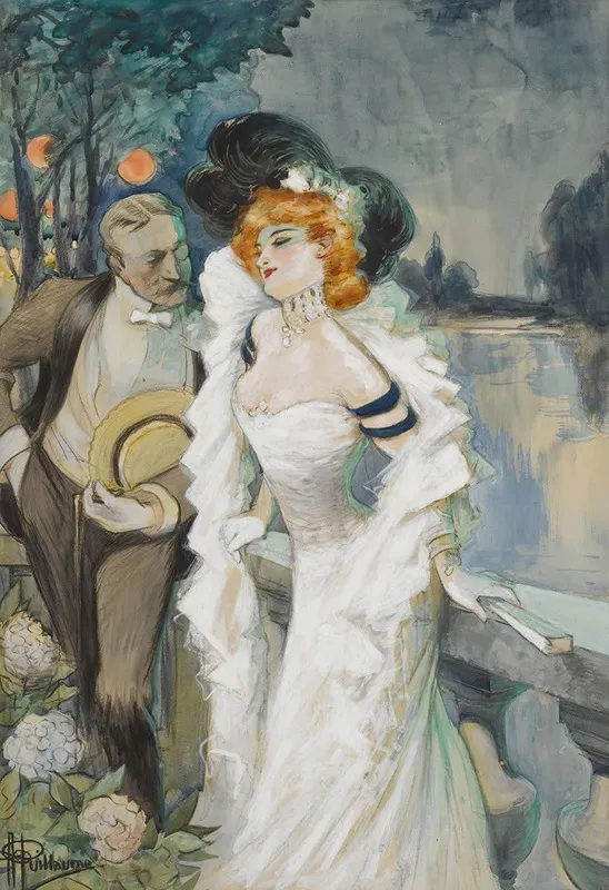 An Attractive Offer by Albert Guillaume - Canvas Print