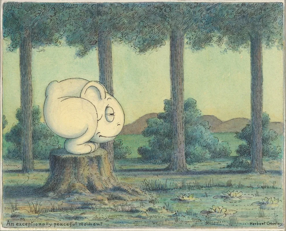 An Exceptionally Peaceful Moment by Herbert Crowley - Canvas Print