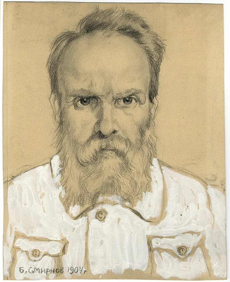 An Exiled Tolstoyan Irkutsk by Boris Vasilievich Smirnov - Canvas Print