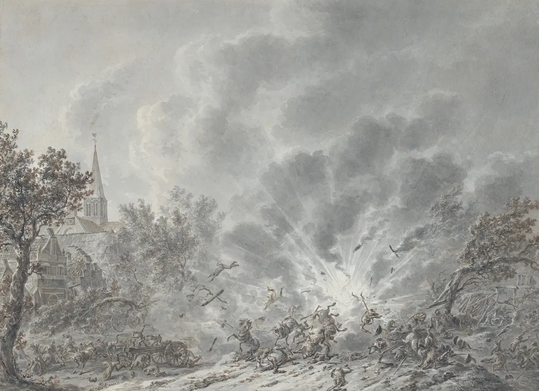 An Explosion Near A Village