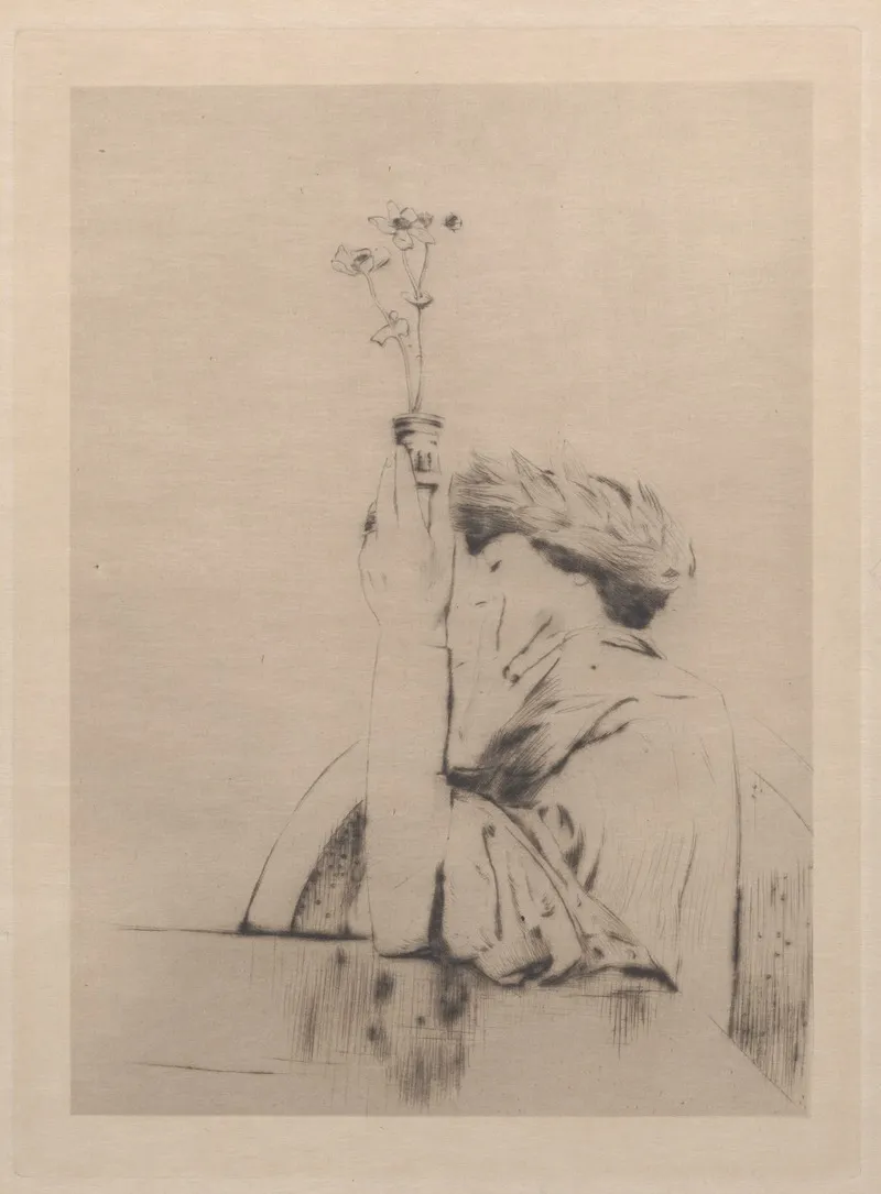 An Offering by Fernand Khnopff - Canvas Print
