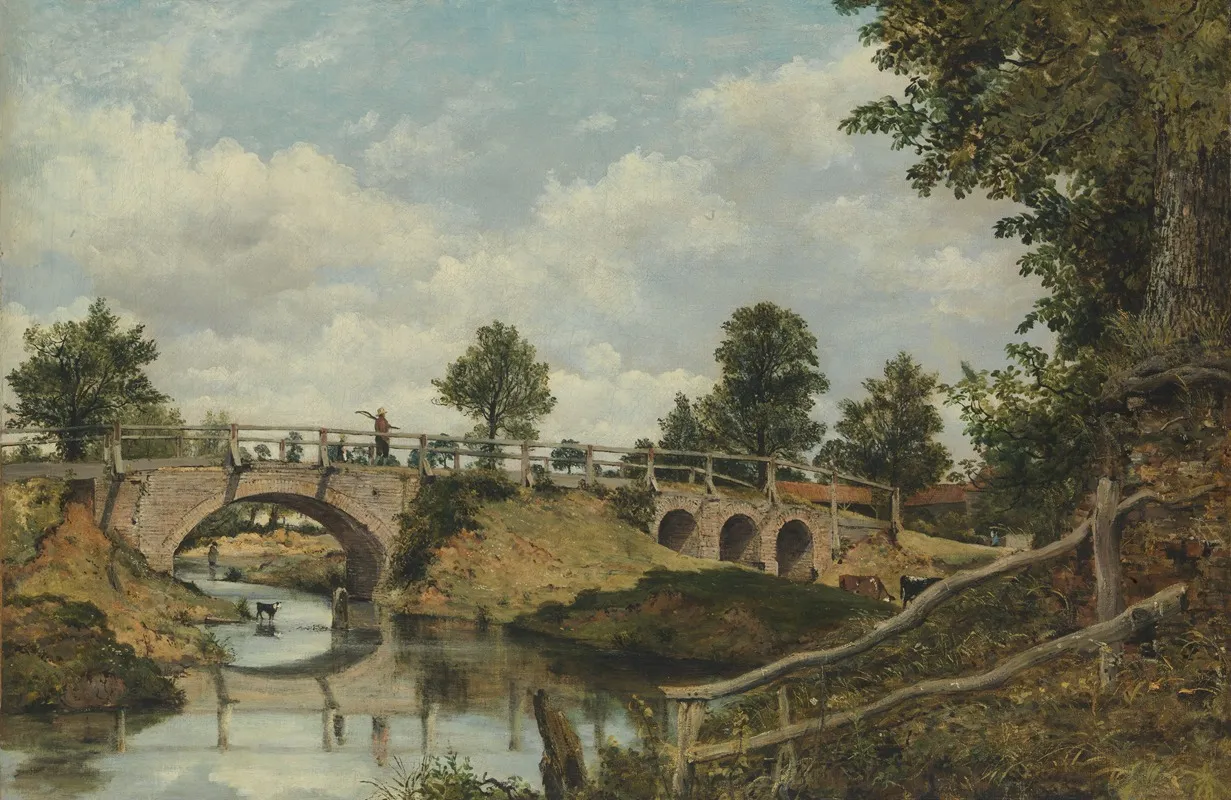 An Old Bridge At Hendon Middlesex