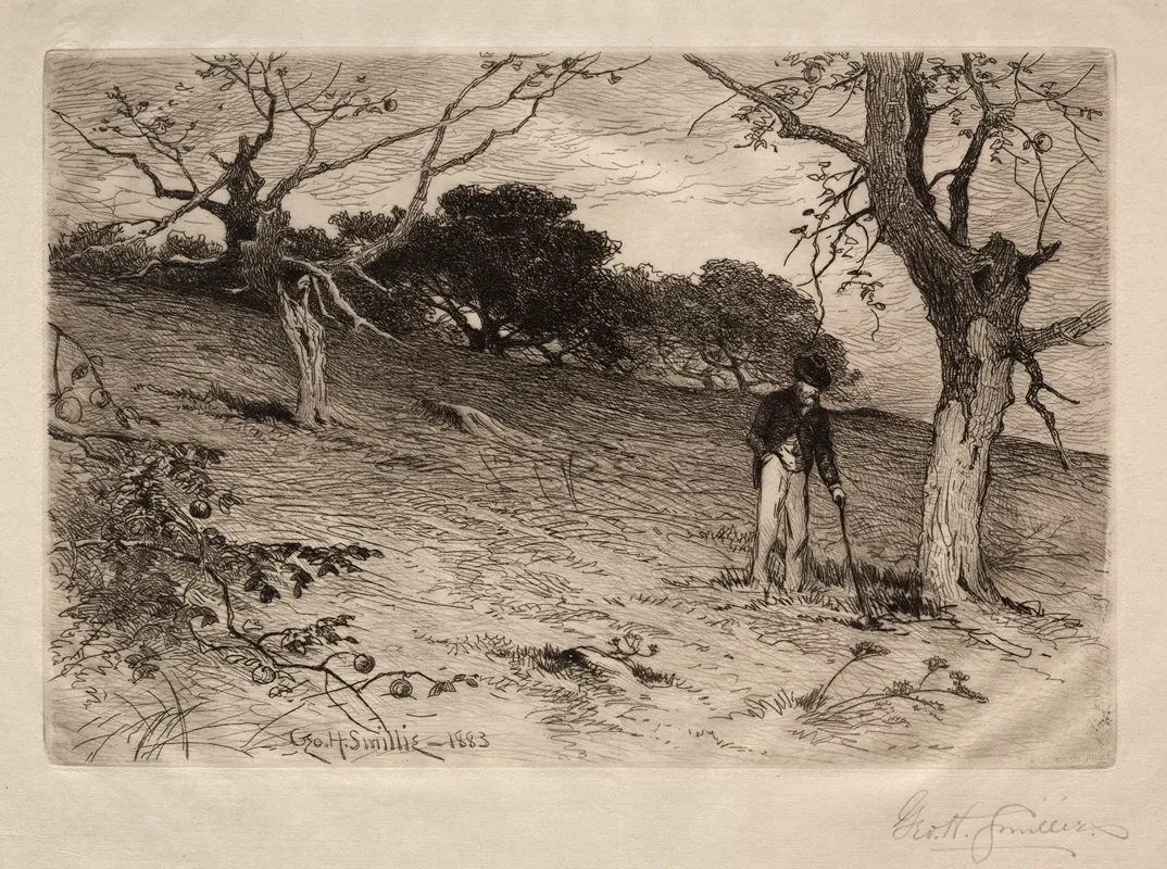 An Old New England Orchard by George Henry Smillie - Canvas Print