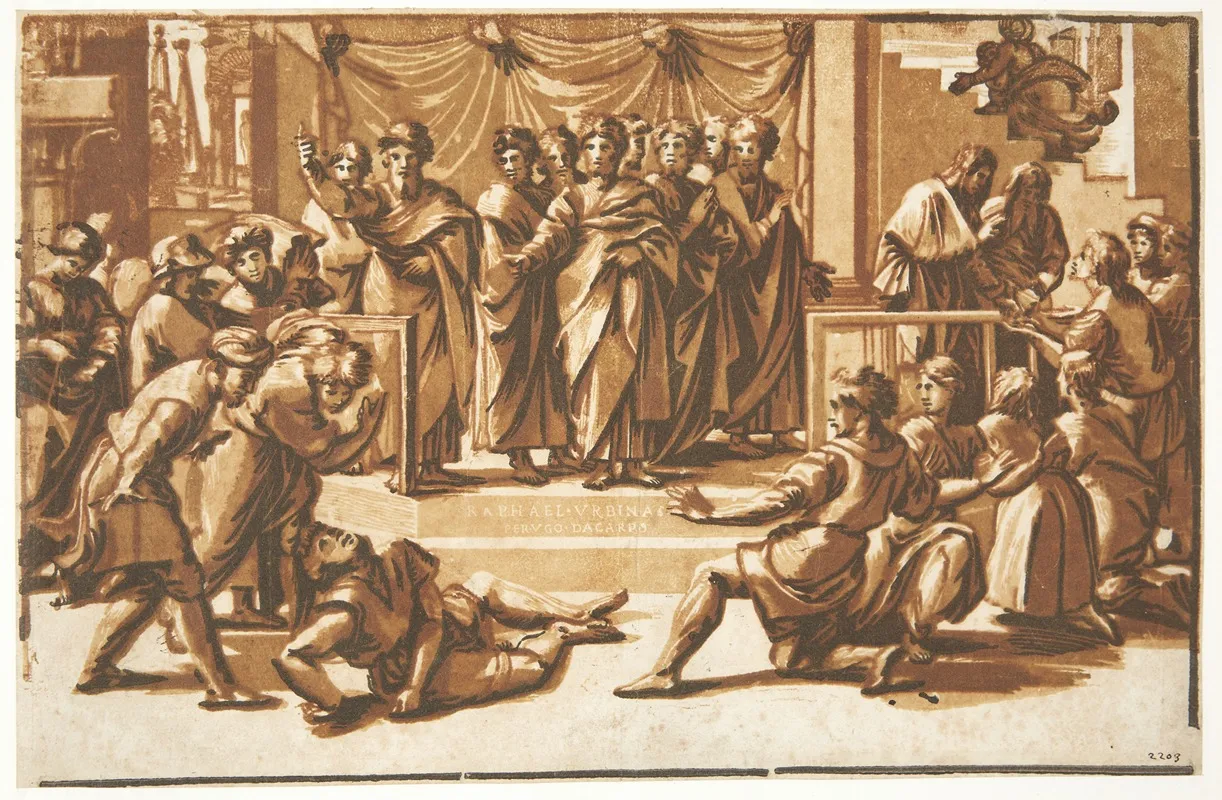 Ananias Dod by Ugo Da Carpi - Canvas Print
