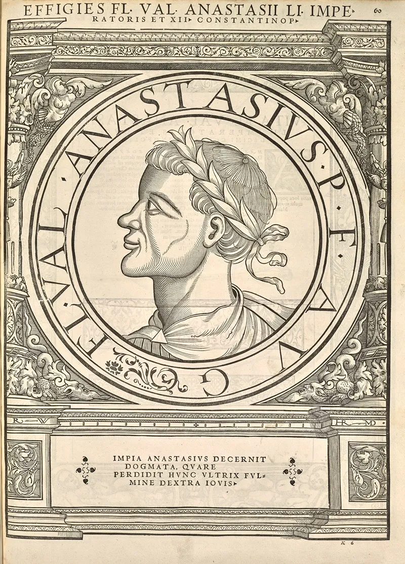 Anastasius I Dicorus by Jacopo Strada - Canvas Print