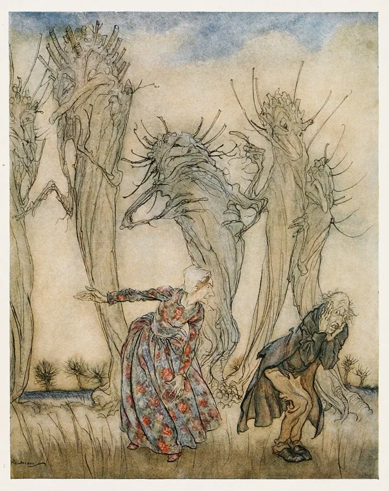 And That Is The Story Of Mr And Mrs Vinegar by Arthur Rackham - Canvas Print