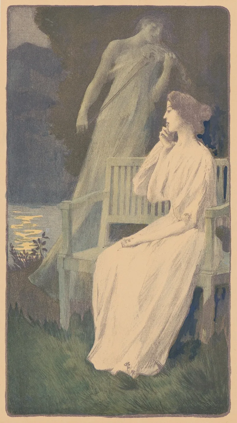 Andante Nocturne by Auguste-François-Marie Gorguet - Canvas Print