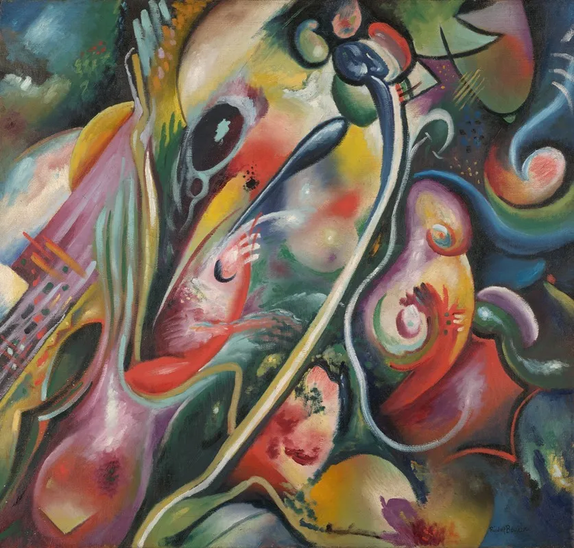 Andante V by Rudolf Bauer - Canvas Print