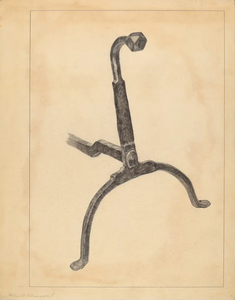 Andiron 15 by Helen Blumenstiel - Canvas Print