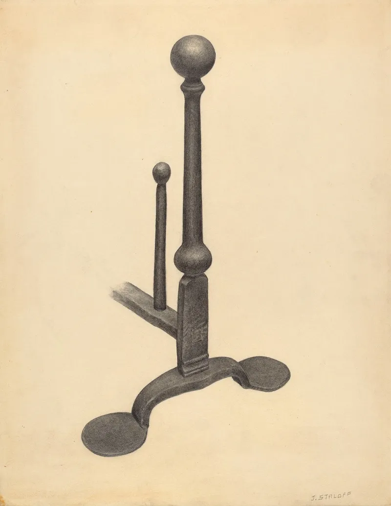 Andiron 18 by Jack Staloff - Canvas Print