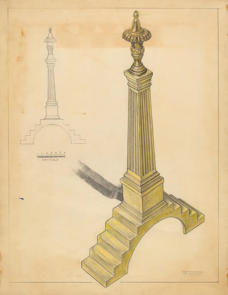 Andiron 6 by Frank Fumagalli - Canvas Print