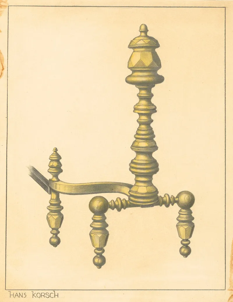 Andiron 8 by Hans Korsch - Canvas Print
