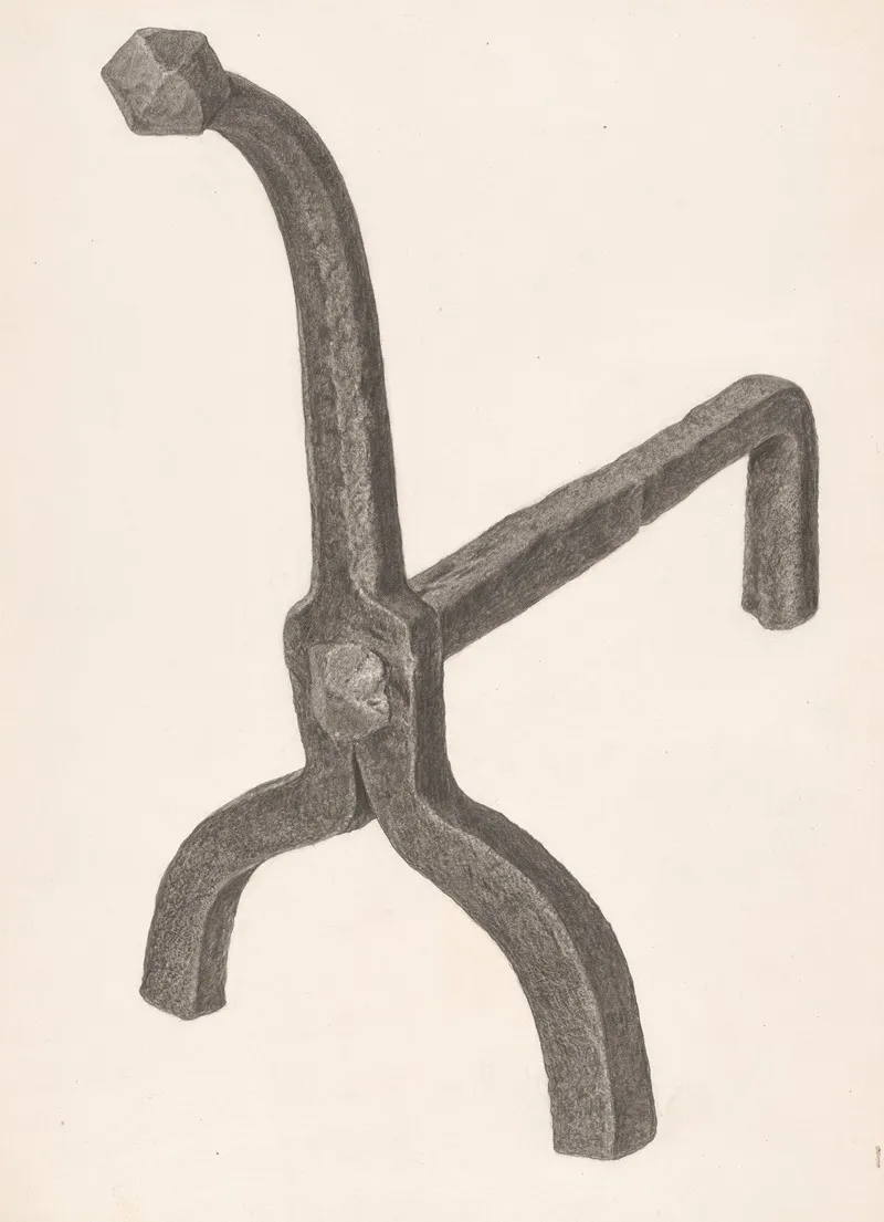 Andiron One Of Pair 34