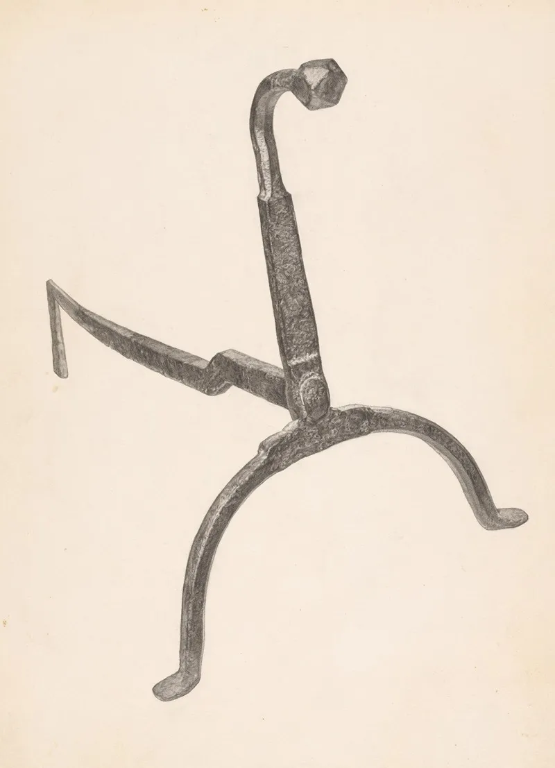 Andiron One Of Pair 40