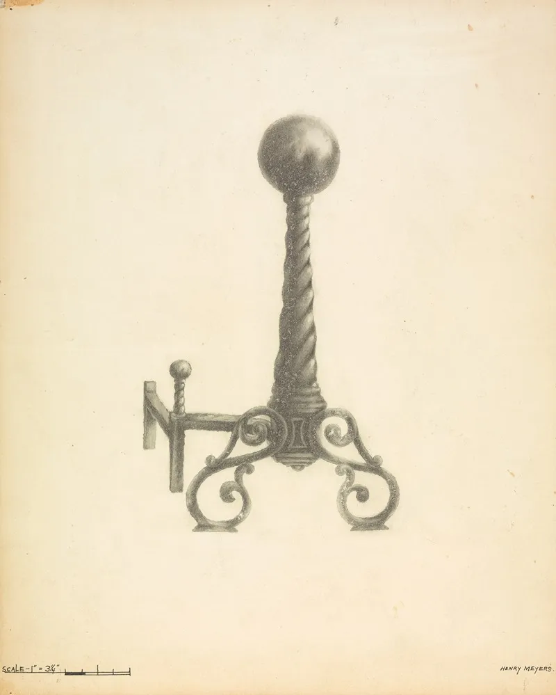 Andirons 6 by Henry Meyers - Canvas Print